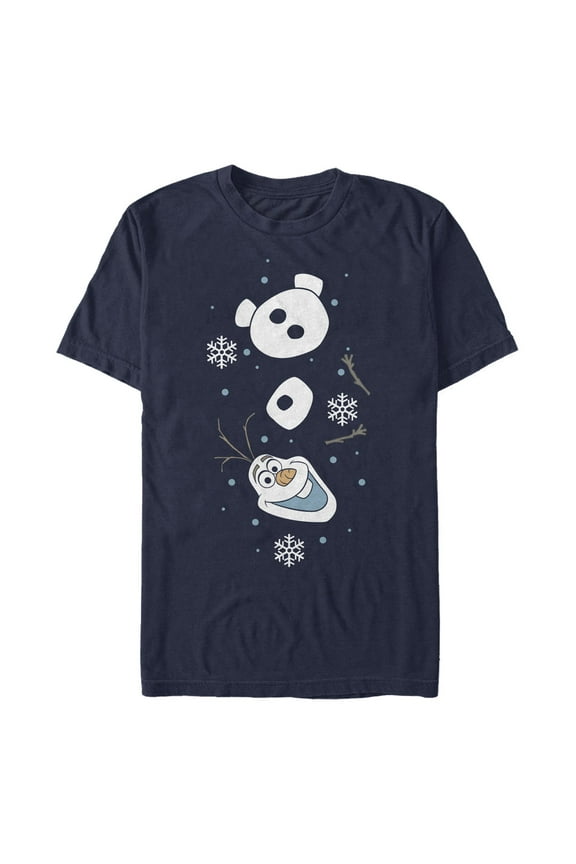 Disney's Frozen Men's Olaf Happy Pieces Graphic Tee Color: Navy Size: XL