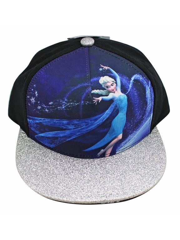 's Frozen Princess Elsa Snapback Cap With Sparkly Bill