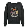 thumbnail image 1 of Hocus Pocus - Sistas Stick Together - Women's Lightweight French Terry Long Sleeve Shirt, 1 of 5