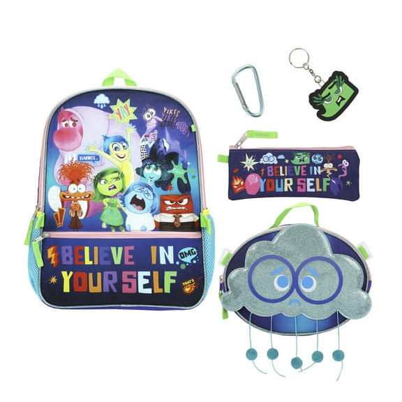 Disney's Inside Out 16inch 5-Piece Backpack & Lunchbox Set
