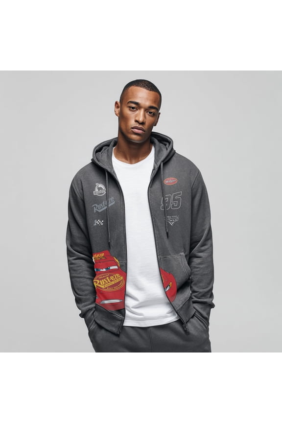 Disney's Lightning McQueen Men's & Big Men's Hooded Sweatshirt, Sizes XS-3XL