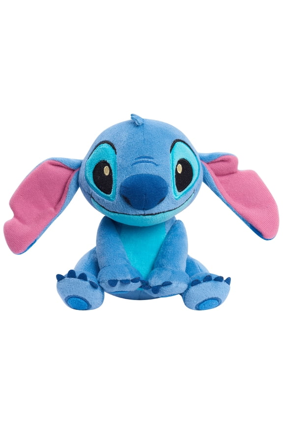 Disneys Lilo & Stitch 7.5 Inch Beanbag Plushie, Floppy Ears Stitch, Kids Toys for Ages 2 up