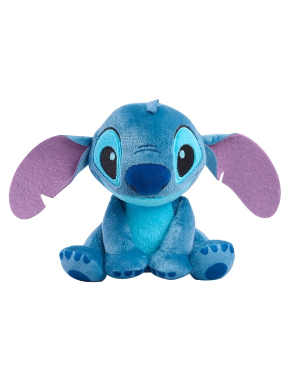 Disneys Lilo & Stitch 7.5 Inch Beanbag Plushie, Floppy Ears Stitch, Kids Toys for Ages 2 up