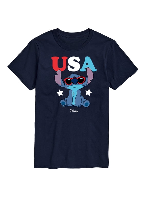 - Stitch USA Sunglasses Men's Short Sleeve Graphic T-Shirt