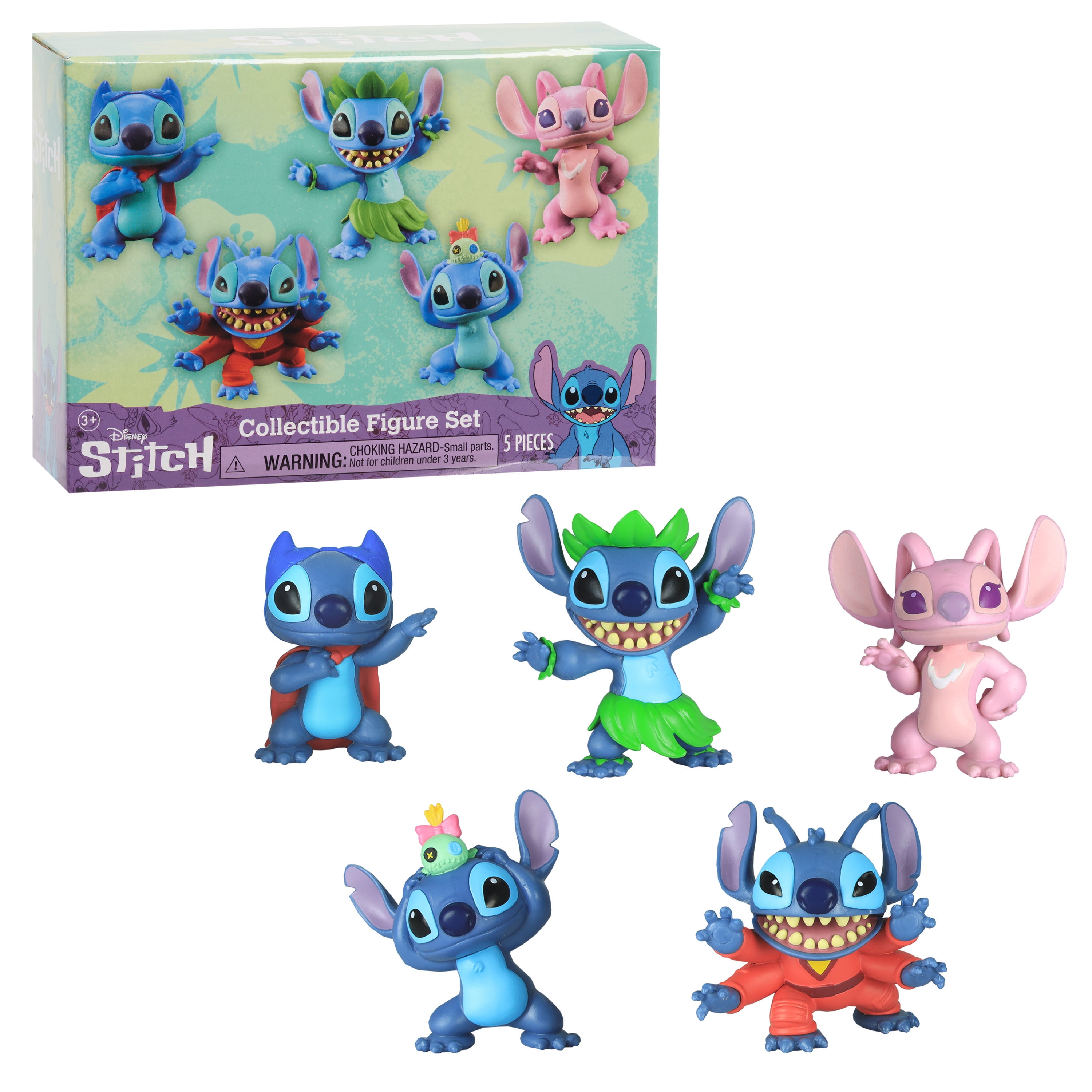 Disney’s Lilo & Stitch Collectible Stitch Figure Set, 5-pieces ...