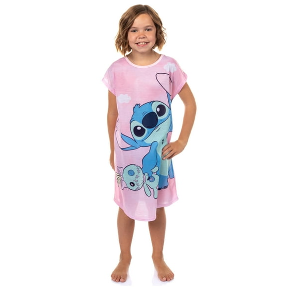 Disney Stitch Nightgown Girls' Stitch and Scrump Sleep Shirt