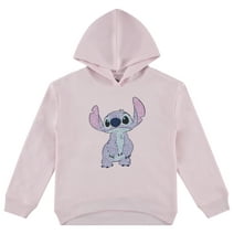 Disney's Lilo & Stitch Girls Pullover Hoodie - Little and Big Girls Sizes 4-16 Light Pink