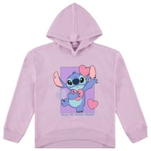 Disney's Lilo & Stitch Girls Pullover Hoodie - Little and Big Girls Sizes 4-16 Lilac