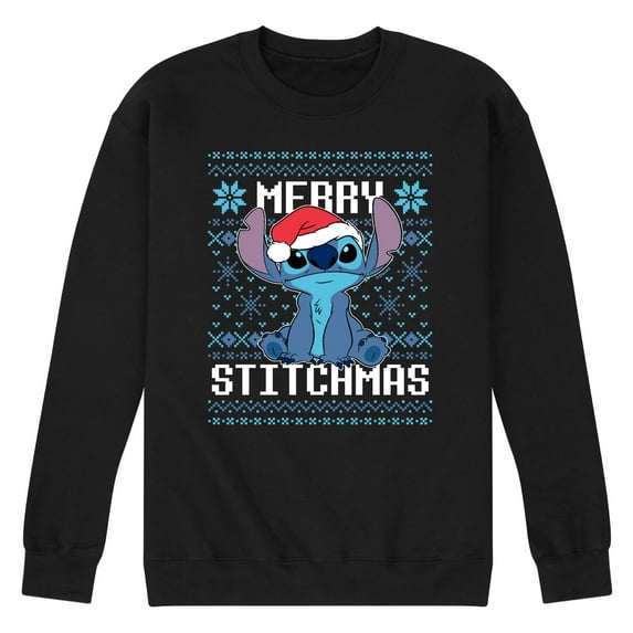 Lilo & Stitch - Merry Stitchmas - Men's Crew Neck Fleece Pullover