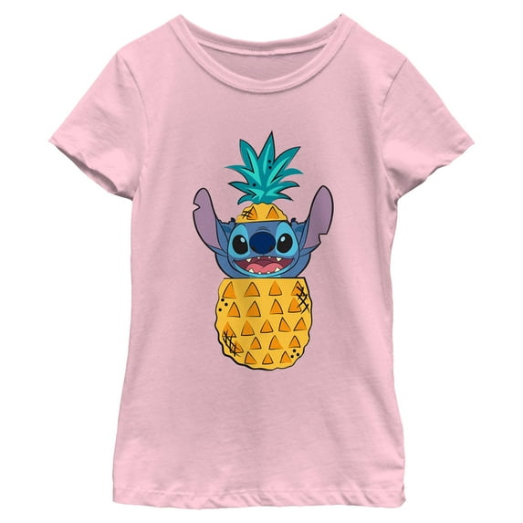 Girls Lilo & Stitch Tropical Pineapple Stitch T Shirt