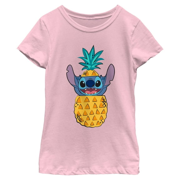 Girls Lilo & Stitch Tropical Pineapple Stitch T Shirt