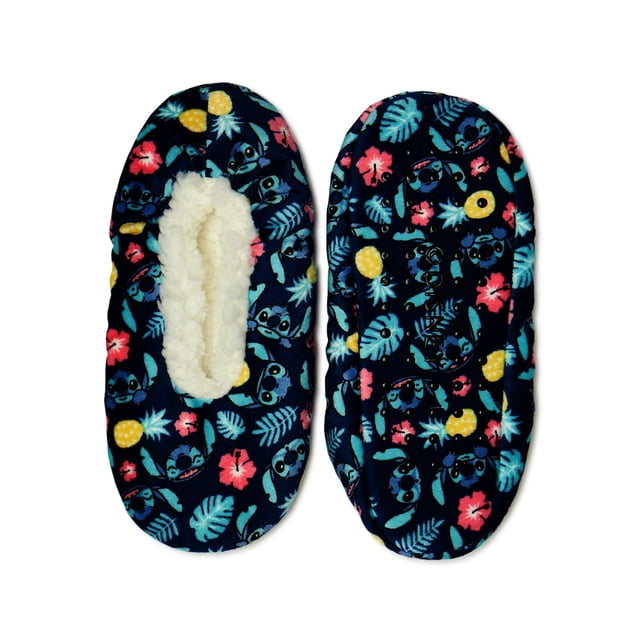 Disney's Lilo & Stitch Women's Fuzzy Babba Slipper Socks - Walmart.com