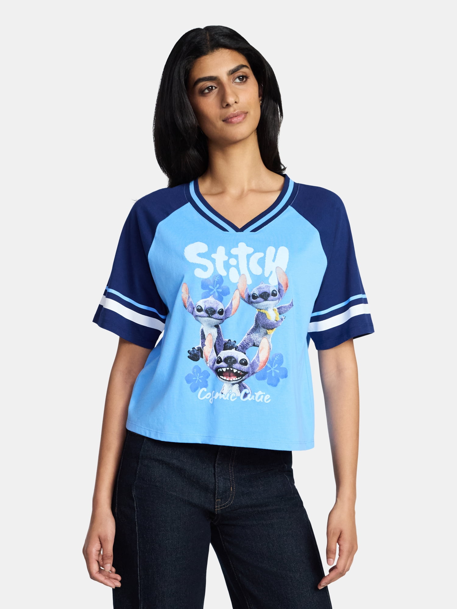Disney's Lilo & Stitch Women's Cosmic Cutie Graphic Tee, Sizes XXS-XXL