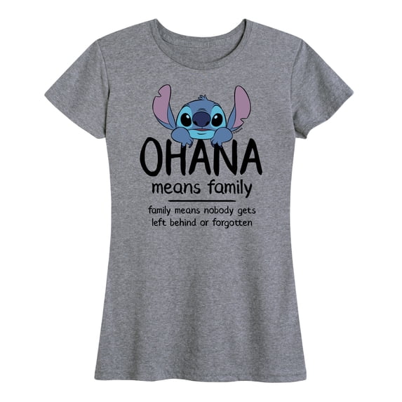 Lilo & Stitch - Ohana Means Family - Women's Short Sleeve Graphic T-Shirt