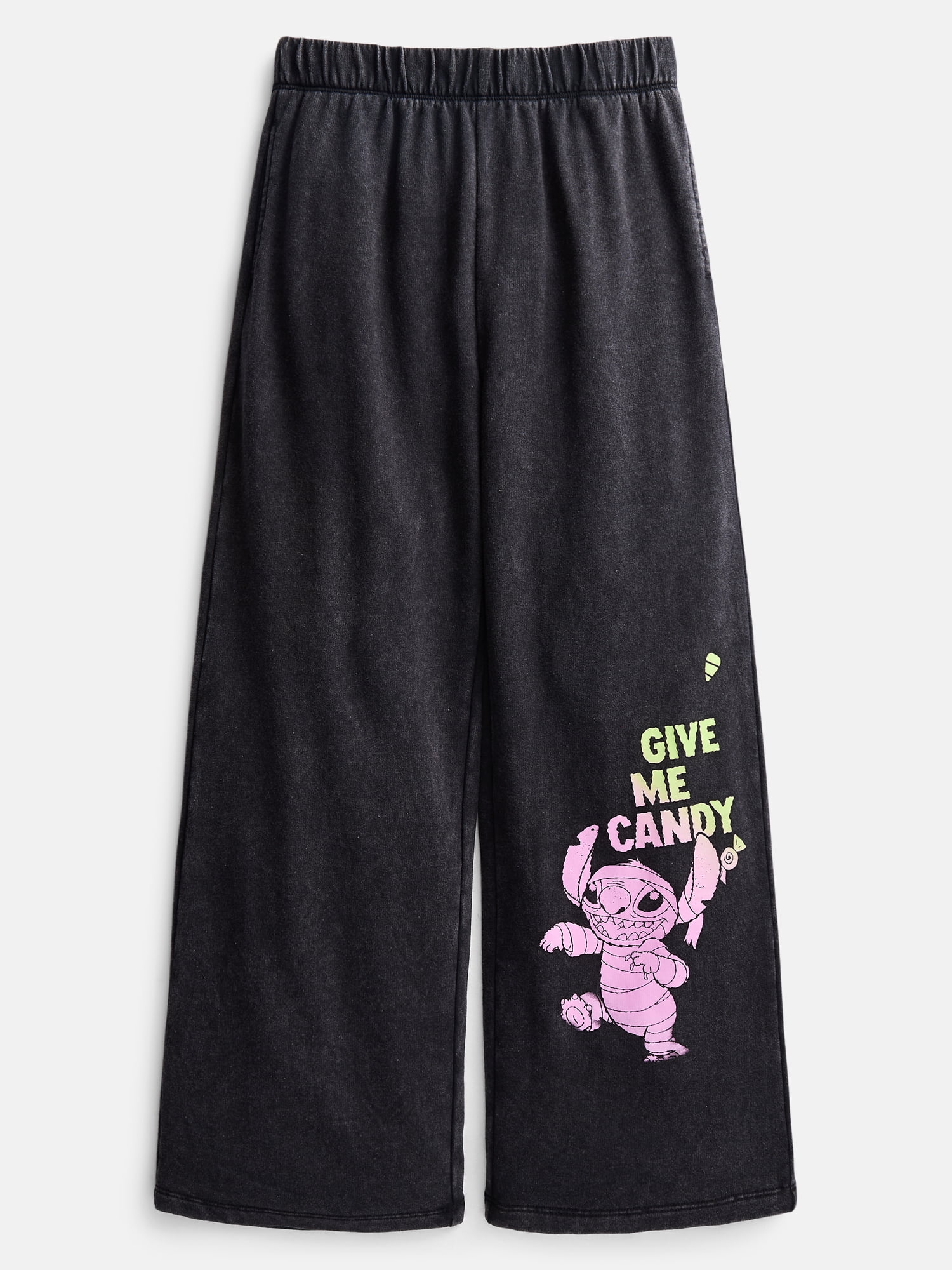 Lilo and Stitch Girls Halloween Graphic Wide-Leg Sweatpants, Sizes