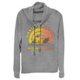 thumbnail image 1 of Disney's Lion King Juniors' No Worries Cowlneck Sweatshirt Color: Gray Heather Size: LARGE, 1 of 3