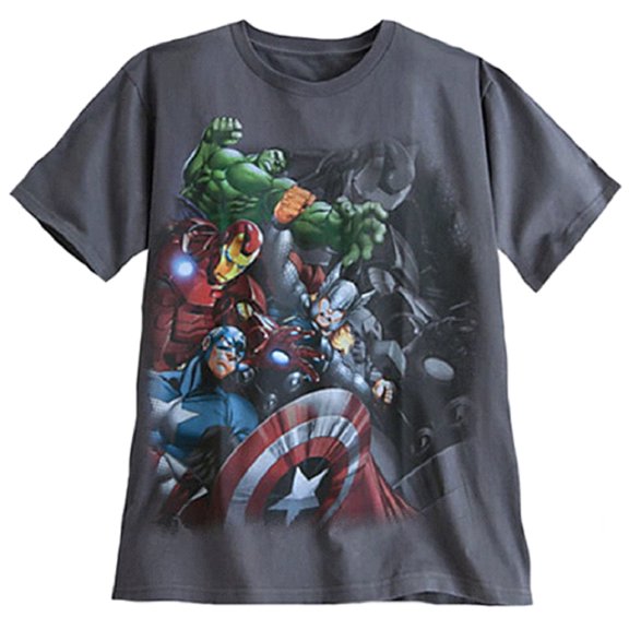 Disney's Marvel Avengers Men's Gray T-Shirt (Small)
