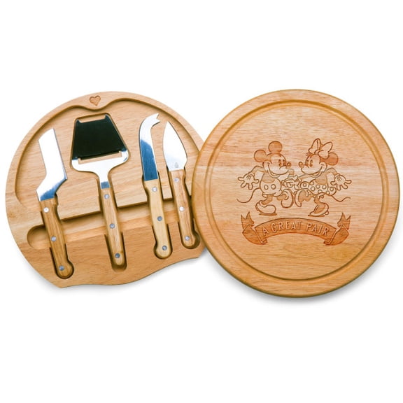 Mickey & Minnie Mouse - Circo Cheese Cutting Board & Tools Set, (Parawood)