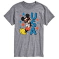 thumbnail image 1 of Disney - Americana - Mickey Sunglasses Usa - Adult Short Sleeve Graphic T-Shirt, 1 of 4