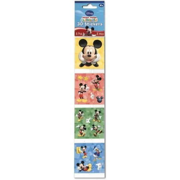 Disney's Mickey Mouse Clubhouse Sticker Squares 8ct (30 Stickers Total)