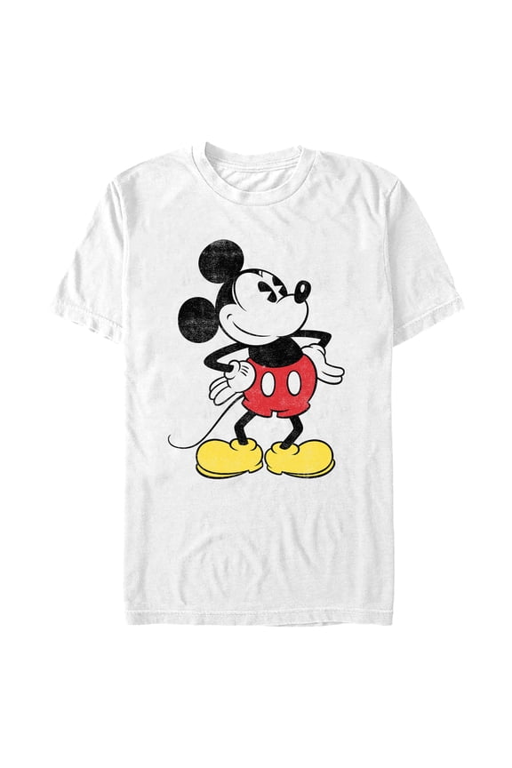 Mens Mickey & Friends Classic Mickey Distressed T Shirt