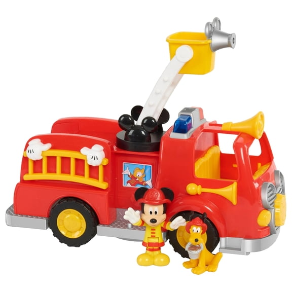 Disneys Mickey Mouse Mickeys Fire Engine, Figure and Vehicle Playset, Lights and Sounds , Ages 3+