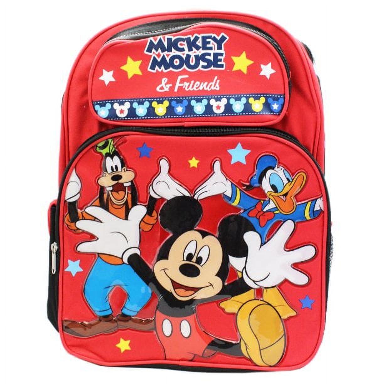 Disney s Mickey Mouse and Friends Red Star Themed Full Size Backpack