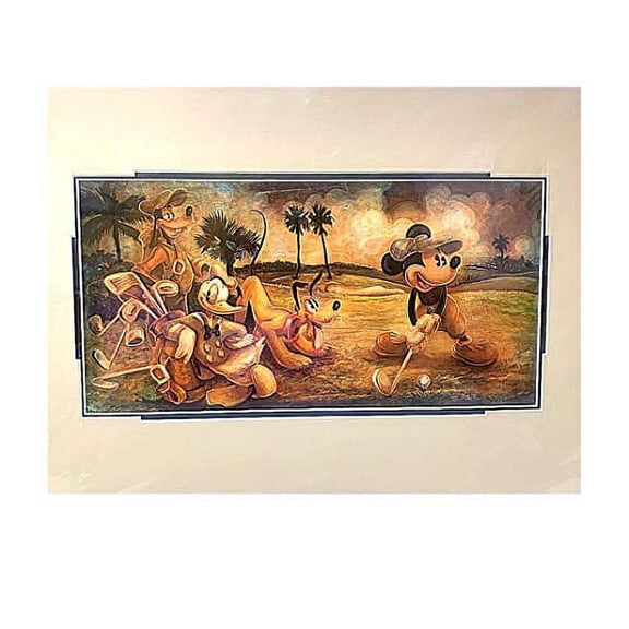 Disney's Mickey and Friends Tee Time print by Darren Wilson