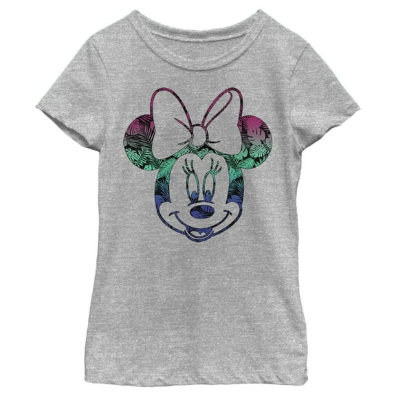 Disney's Minnie Mouse Boys 8-20 Tropical Gradient Fill Graphic Tee Color: Athletic Heather Size: LARGE