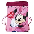 thumbnail image 1 of Disney's Minnie Mouse Bubbly Love Pink/Magenta Drawstring Backpack, 1 of 11