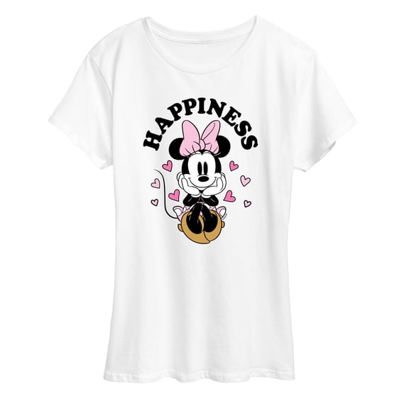 Disney - Happiness Minnie - Women's Short Sleeve Graphic T-Shirt