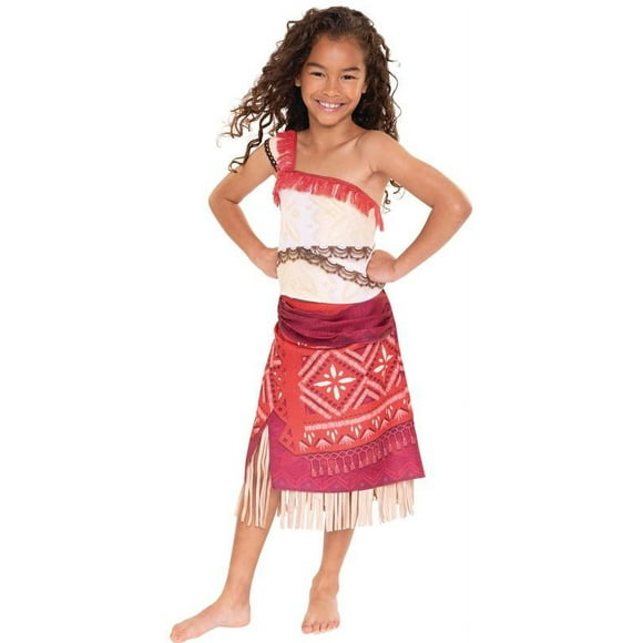 Disney's Moana 2 All New Adventure Play Outfit Includes Top and Skirt Fits Children Size 4-6X