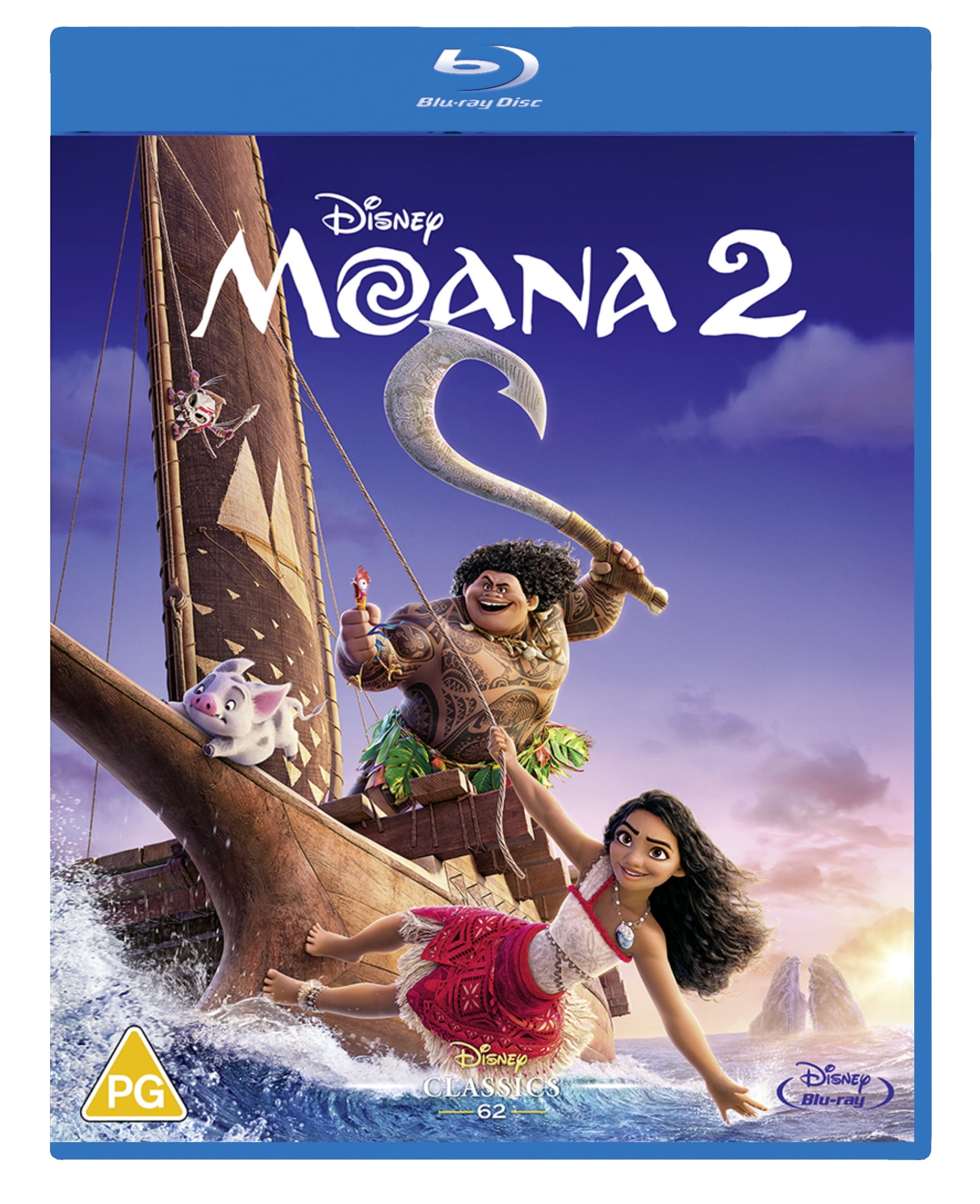 Disney's Moana 2 (Blu-ray) Auli'I Cravalho^Dwayne Johnson^Hualalai Chung