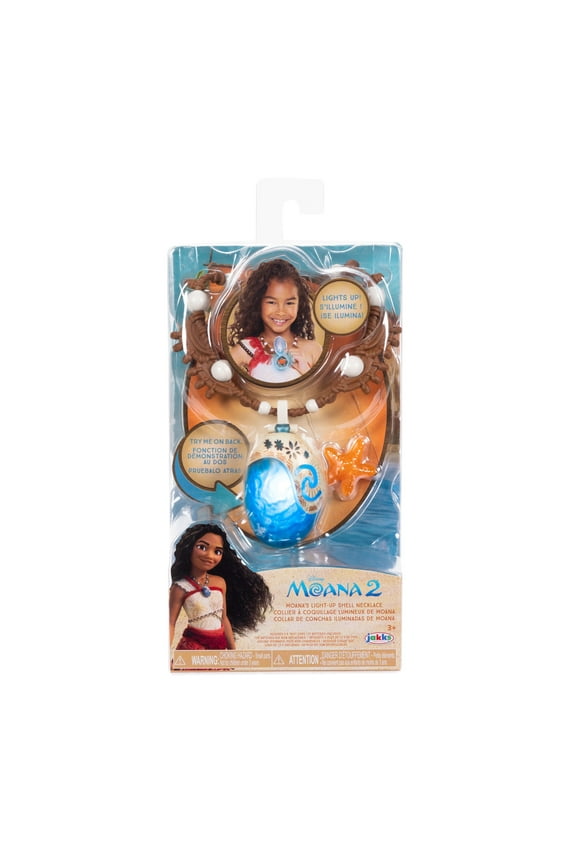 Disney Moana 2 Light-up Shell Sea Star Play Necklace Accessory for Kids Ages 3+