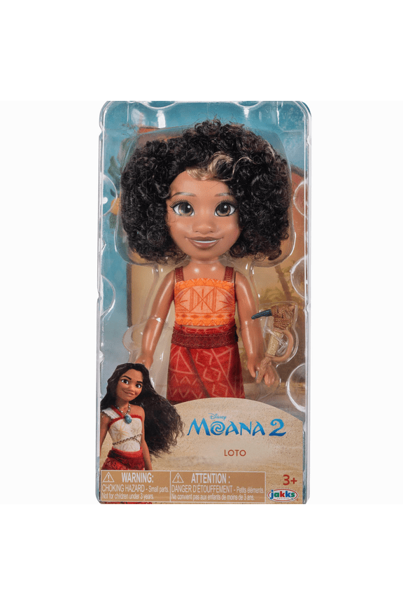 Disney's Moana 2 Petite 6 inch Tall Loto Doll with Fully Rooted Hair and Adventure Outfit