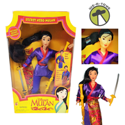 Disneys Mulan Secret Hero Mulan 2 Looks in 1 Doll 1997 Mattel 18896
