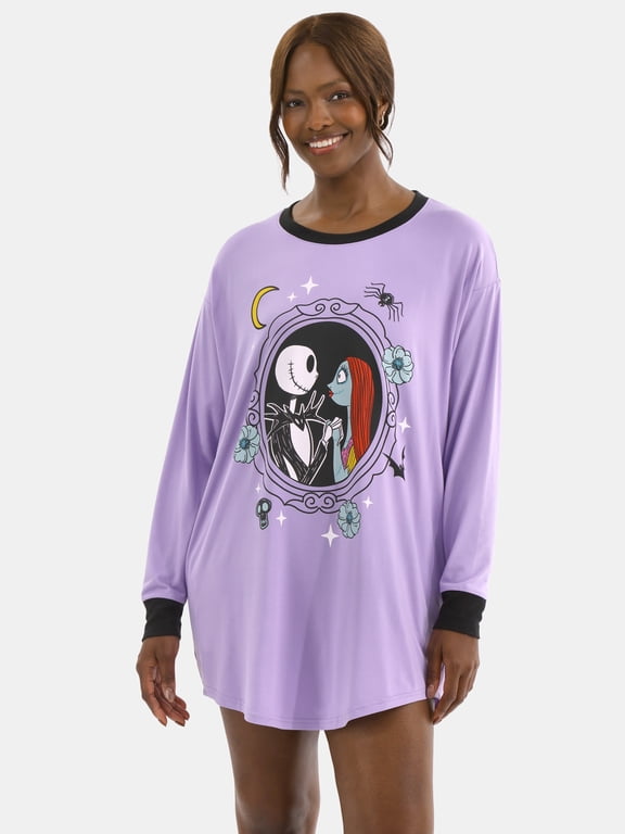 's Nightmare Before Christmas Women's Sleepshirt, Sizes XS-3X
