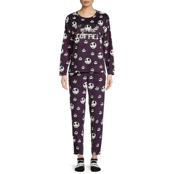 Disney's Nightmare Before Christmas Women's and Women's Plus Size Pajama Set, 3-Piece