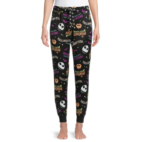 Disney's Nightmare Before Christmas Women's and Women's Plus Sleep Joggers