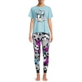 thumbnail image 1 of Disney's Nightmare Before Christmas Women's and Women's Plus Sleep Shirt and Joggers, 2-Piece Set, 1 of 5
