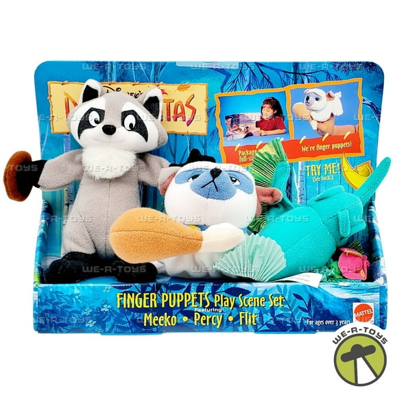 Disney's Pocahontas Finger Puppets Plush Play Scene Set 1995 Mattel 14961