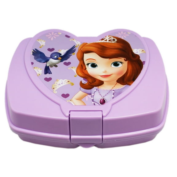 Disney's Sofia the First Snap Lock Plastic Sandwich Box