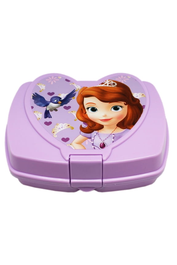 's Sofia the First Snap Lock Plastic Sandwich Box