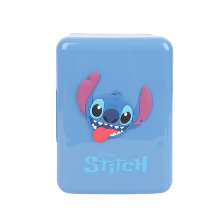 Disney's Stitch 4L 6-Can Mini Fridge, Blue
