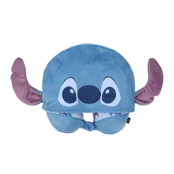 Disney's Stitch Hooded Neck Pillow With 3D Features
