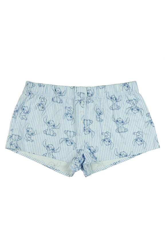 Disney's Stitch Juniors Boxer Micro Shorts Women's Sleep Pajama Bottoms