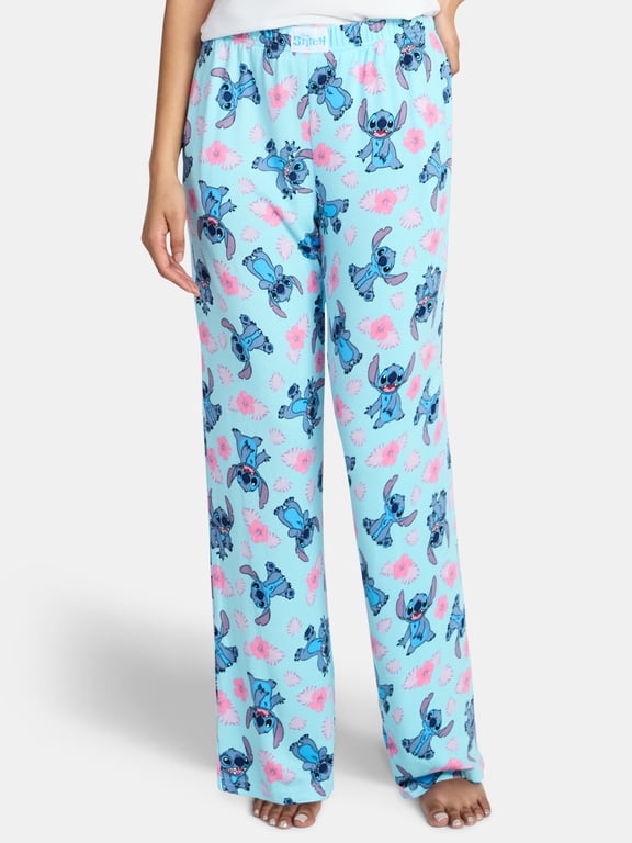 Stitch Women's Hacci Knit Wide Leg Sleep Pants, Sizes XS-3X