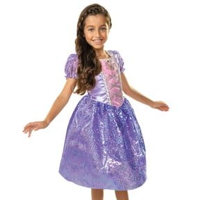 Disney's Tangled Rapunzel Purple Play Dress Outfit for Female Child Size 4-6X