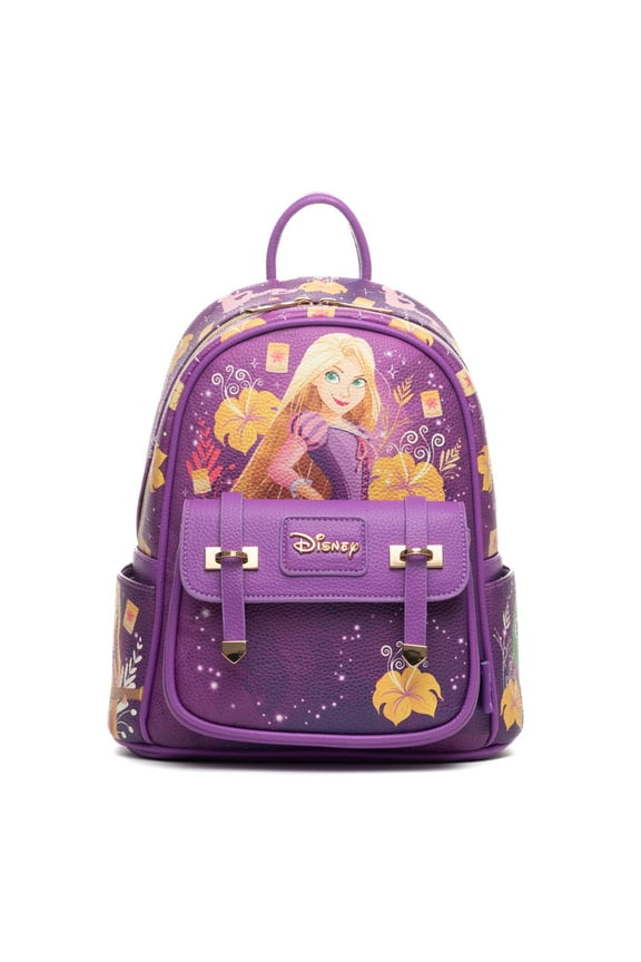 Disney's Tangled -- Rapunzel WondaPop 11" Vegan Leather Fashion Mini Backpack