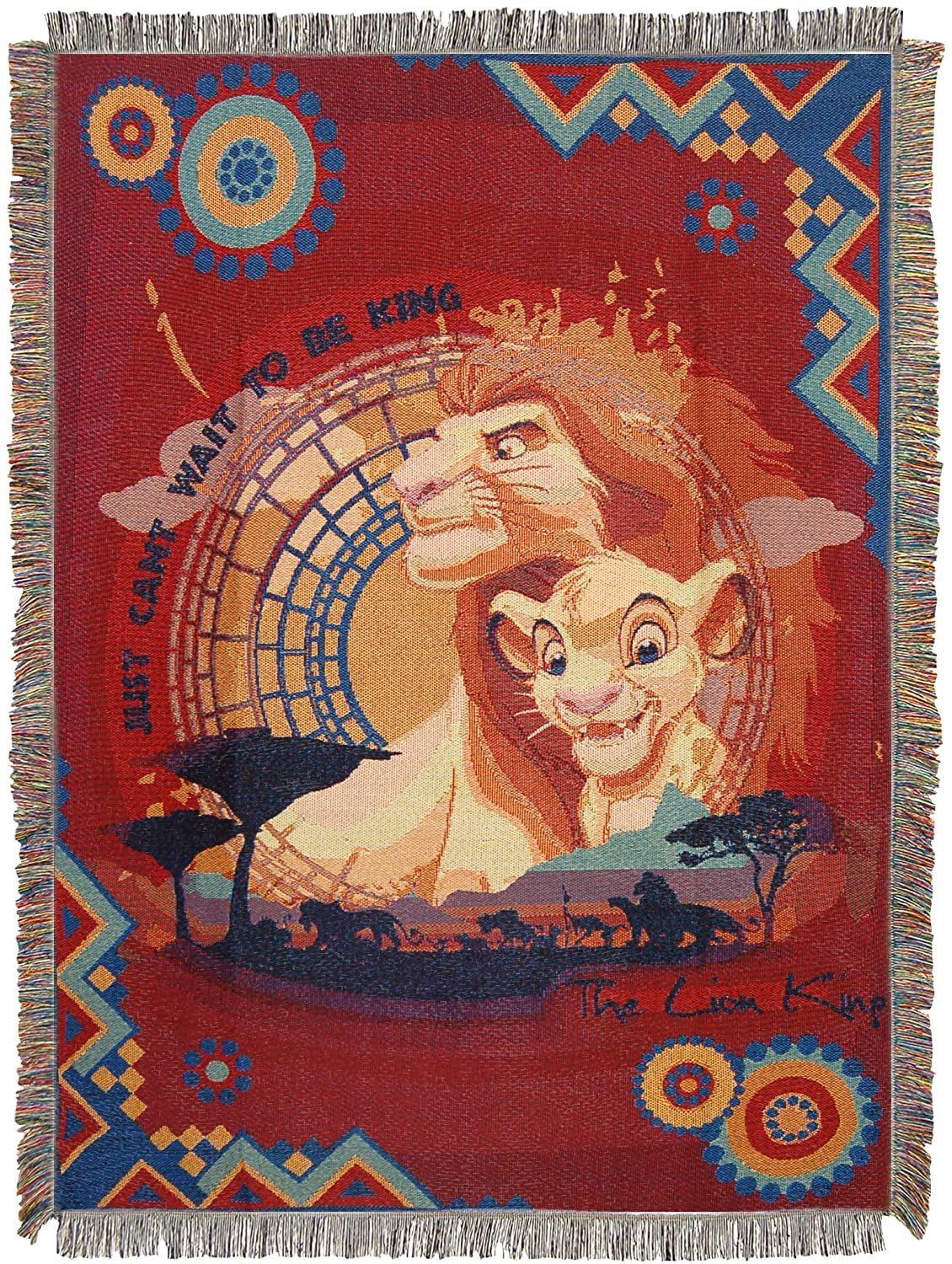 Disney s The Lion King To Be King Woven Tapestry Throw Blanket 48 x 60